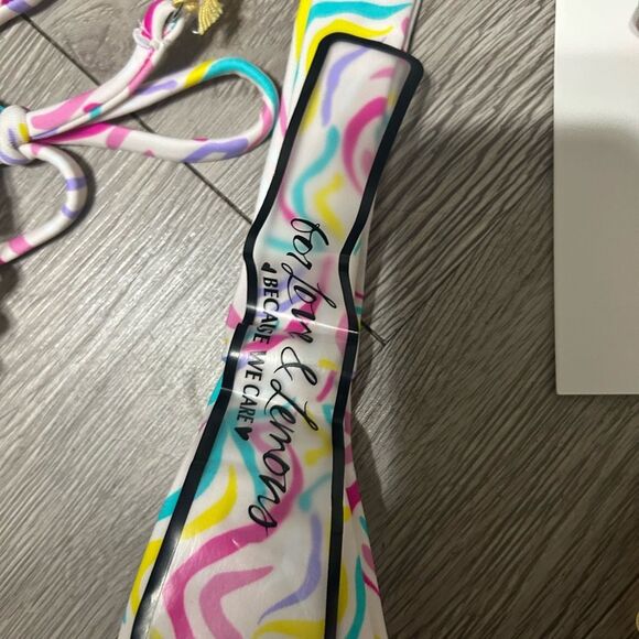 NWT FOR LOVE & LEMONS PALMER & NOAH 2PC BIKINI SWIMSUIT TOP & BOTTOM SIZE L - Picture 7 of 7